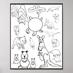Australische bedreigde dieren, Poster