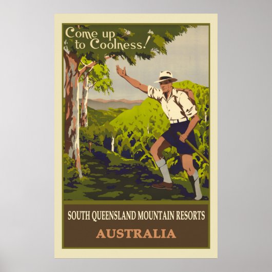 Australische bergreis poster (Voorkant)