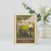 Australische  bergreisposter briefkaart (Staand voorkant)