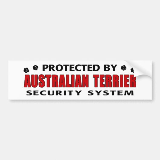Australische beveiliging van tergers bumpersticker (Voorkant)