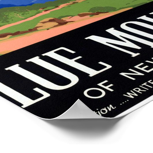 Australische blauwbergen herstelde Vintage Poster (Hoek)