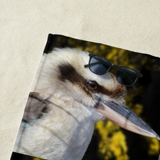 Australische BlauwvleugelKookaburra, Strandlaken (In situ)