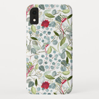 Australische bloem Kangoeroe poten Eucalyptus blad iPhone XR Hoesje