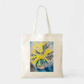 Australische bloemenkunst met Gele Wattle Tote Bag (Voorkant)