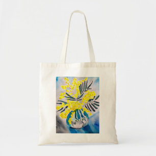 Australische bloemenkunst met Gele Wattle Tote Bag