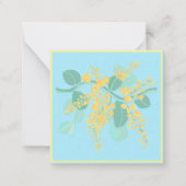 Australische bloesems flat Note Kaart Notitiekaartje (Voorkant)