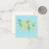 Australische bloesems flat Note Kaart Notitiekaartje (Voorkant / Achterkant in situ)