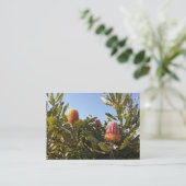 Australische bloesems visitekaartje (Staand voorkant)