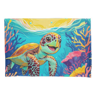 Australische Boho Schildpad Kussenhoes | Zonnig