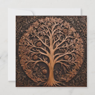 Australische bossen: 3D Warah Tree Wood Print, Save The Date