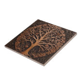 Australische bossen: 3D Warah Tree Wood Print, Tegeltje (Zijkant)