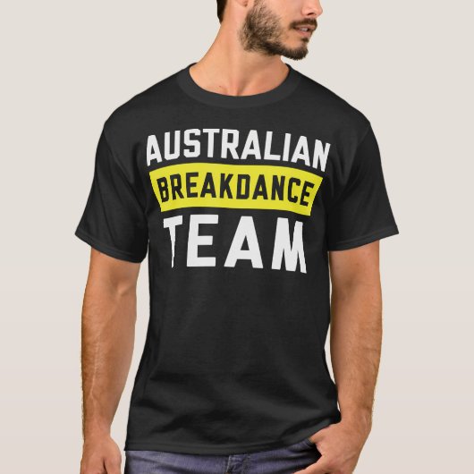 Australische Breakdancing kostuum team Break Dance T-shirt (Voorkant)