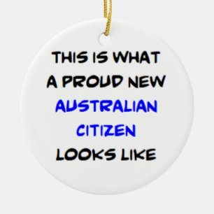 Australische burger, trotse nieuwe keramisch ornament