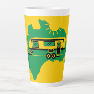 Australische Caravan Kamperen Latte Mok