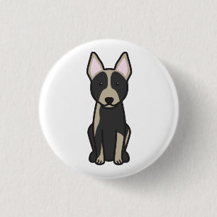 Australische Cartoon voor kattenhonden Ronde Button 3,2 Cm