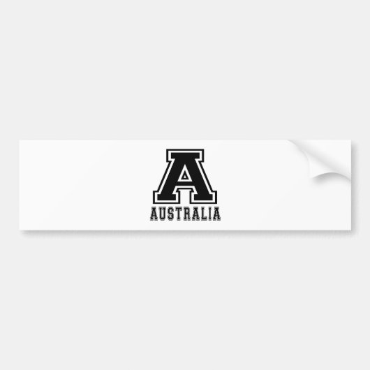 Australische Design Bumpersticker (Voorkant)