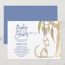 Australische dieren | Baby shower Kangaroo en Joey