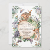 Australische dieren groen eucalyptus Baby shower Kaart (Voorkant)