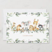 Australische Dieren Groene Luier Raffle Kaart (Achterkant)