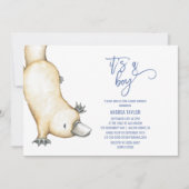 Australische dieren Platypus Het is een Baby showe Kaart (Voorkant)