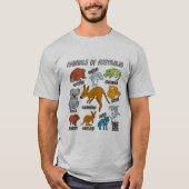 Australische dieren t-shirt (Voorkant)