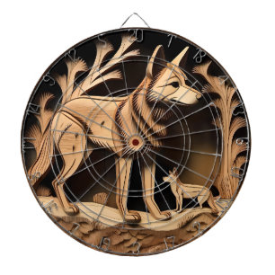 Australische Dingo: een Natuur Print Dartbord