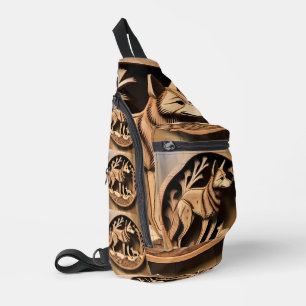 "Australische Dingo: Een Natuurprint" Sling Bag