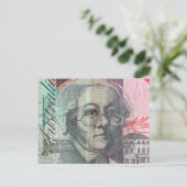 Australische dollars briefkaart (Staand voorkant)
