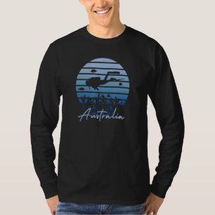 Australische duikende Great Barrier Reef Scuba Div T-shirt