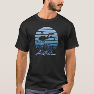 Australische duikende Great Barrier Reef Scuba Div T-shirt