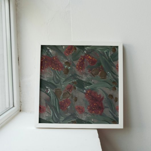 Australische eucalyptus flesborstel bloemig perfect poster