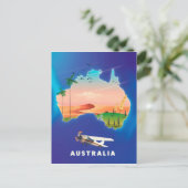 Australische feestdag briefkaart (Staand voorkant)