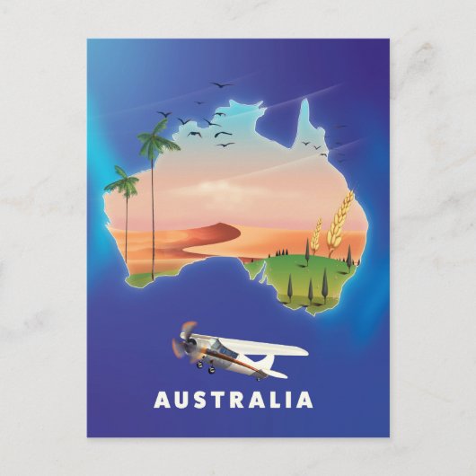 Australische feestdag briefkaart (Voorkant)