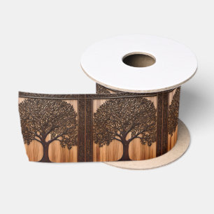 Australische Flora: De Wattle Tree Wood Print, Lint