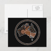 Australische gestippelde kaart (Voorkant / Achterkant)