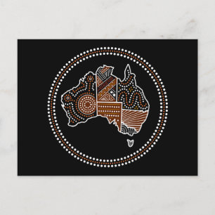 Australische gestippelde kaart