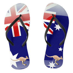 Australische glanzende vlag teenslippers