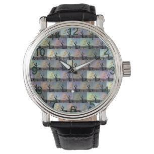 Australische gombomen abstracte kunst, horloge