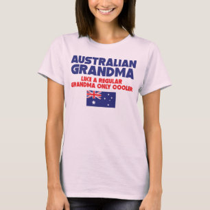 Australische grootmoeder als gewone grootmoeder al t-shirt