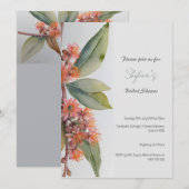 Australische Gumnut Bloemen Uitnodiging (Voorkant / Achterkant)