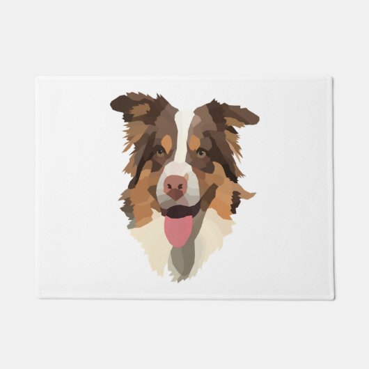 Australische herder 1 deurmat (Voorkant)