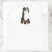 AUSTRALISCHE HERDER (A) - Tri Color Ovale Sticker (Tas)