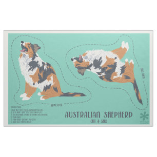 Australische Herder Aussie Hond Snijden en Naaien Stof