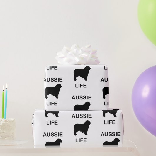 australische herder aussie life cadeaupapier (Feestgeschenken)