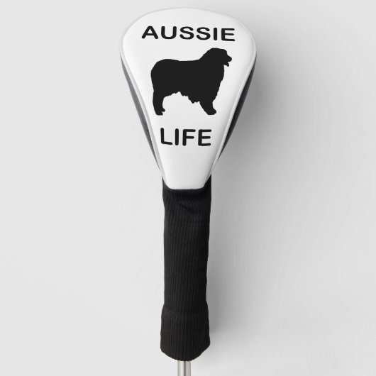 australische herder aussie life golfheadcover (Voorkant)
