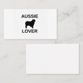 australische herder aussie lover visitekaartje (Voorkant / Achterkant)