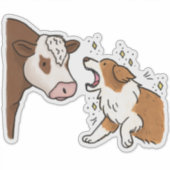 Australische Herder Auto Sticker (Voorkant)