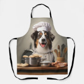Australische herder chef-kok Aussie hond Schort (Voorkant)