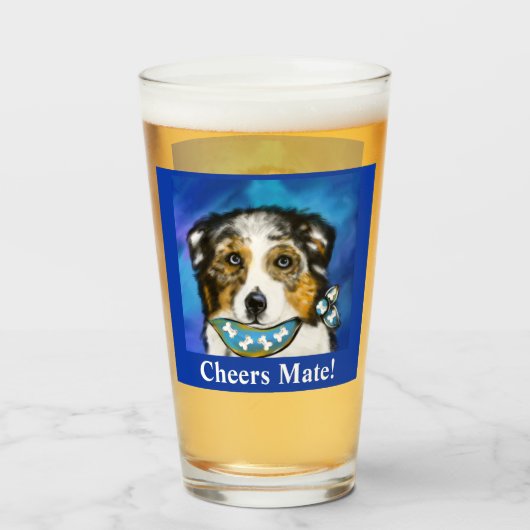 AUSTRALISCHE HERDER GLAS (Voorkant gevuld)