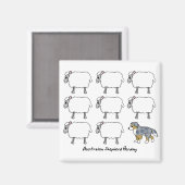 Australische Herder Herding Schaap Magnet Magneet (Voorkant / Achterkant)